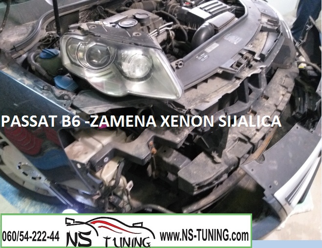 passat b6 bixenon far skidanje branika sijalica d1s philips ugradnja novi sad tuning